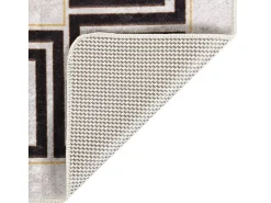 Alfombra lavable antideslizante beige claro 80x300 cm ES16825