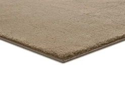 Alfombra lavable antideslizante - liso - beige - 140 x 200 cm - LOFT