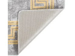 Alfombra lavable antideslizante gris 120x180 cm