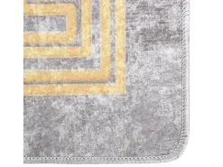 Alfombra lavable antideslizante gris 120x180 cm
