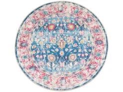 Alfombra lavable antideslizante multicolor Ø 120 cm ES14141