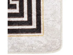 Alfombra lavable antideslizante 80x150 cm Beige claro