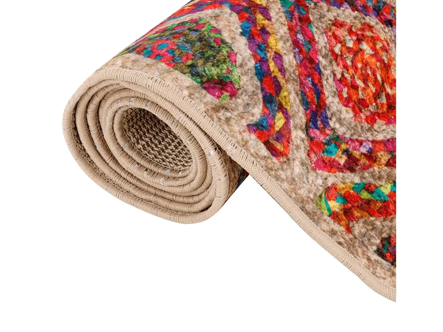 Alfombra lavable antideslizante multicolor 160x230 cm ES79234