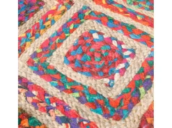 Alfombra lavable antideslizante multicolor Ø 120 cm ES34413