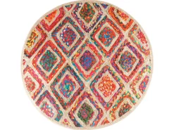 Alfombra lavable antideslizante multicolor Ø 120 cm ES34413