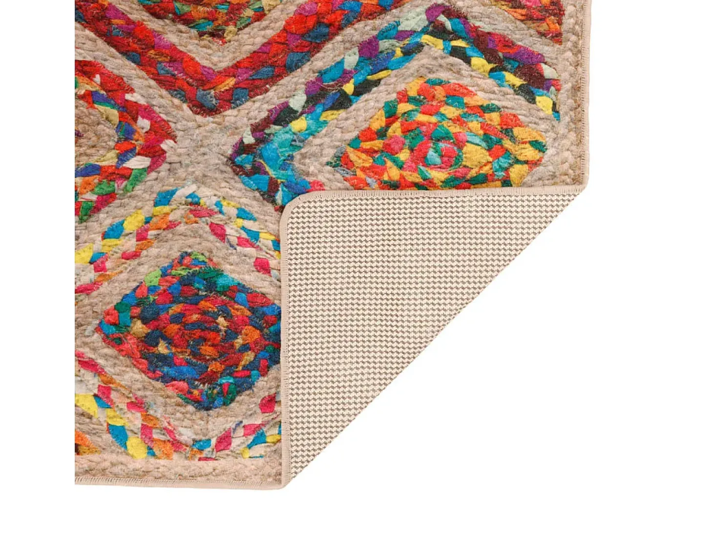 Alfombra lavable antideslizante multicolor 80x150 cm ES30704