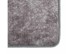 Alfombra lavable antideslizante gris 190x300 cm ES12096