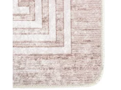 Alfombra lavable antideslizante beige 190x300 cm