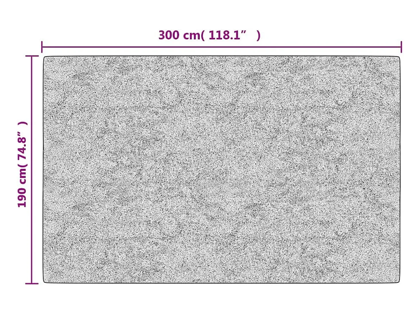 Alfombra lavable antideslizante beige 190x300 cm