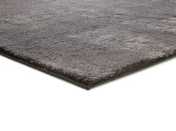 Alfombra lavable antideslizante - liso - antracita - 160 x 230 cm - LOFT