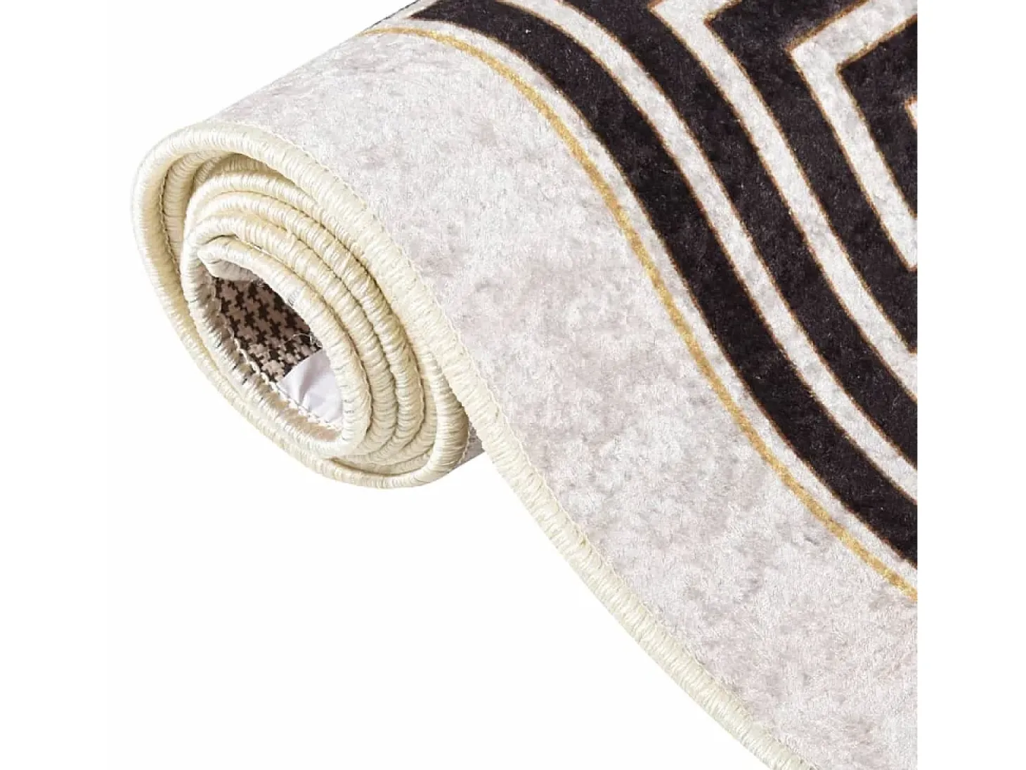 Alfombra lavable antideslizante beige claro 80x300 cm