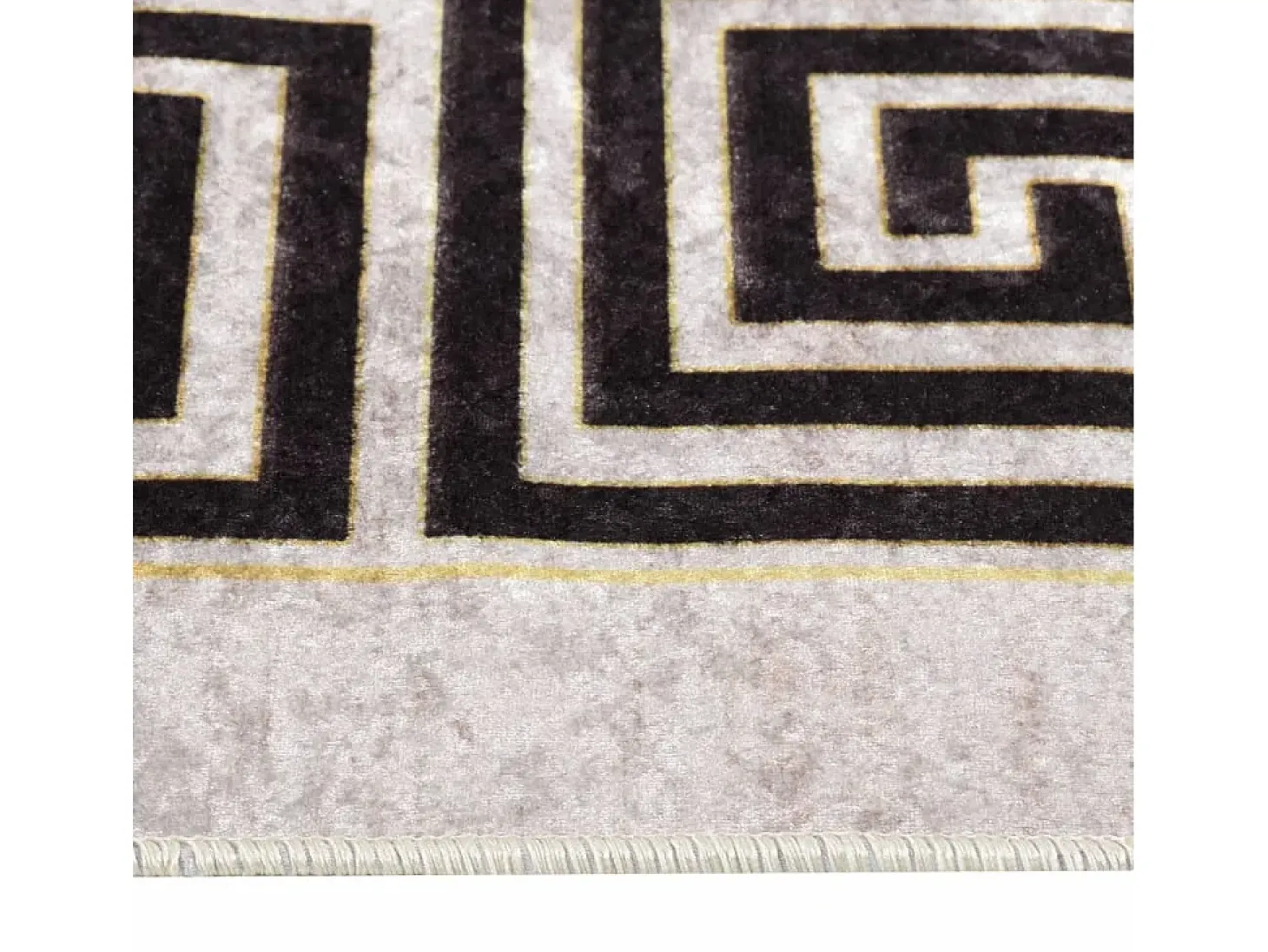 Alfombra lavable antideslizante beige claro 80x300 cm