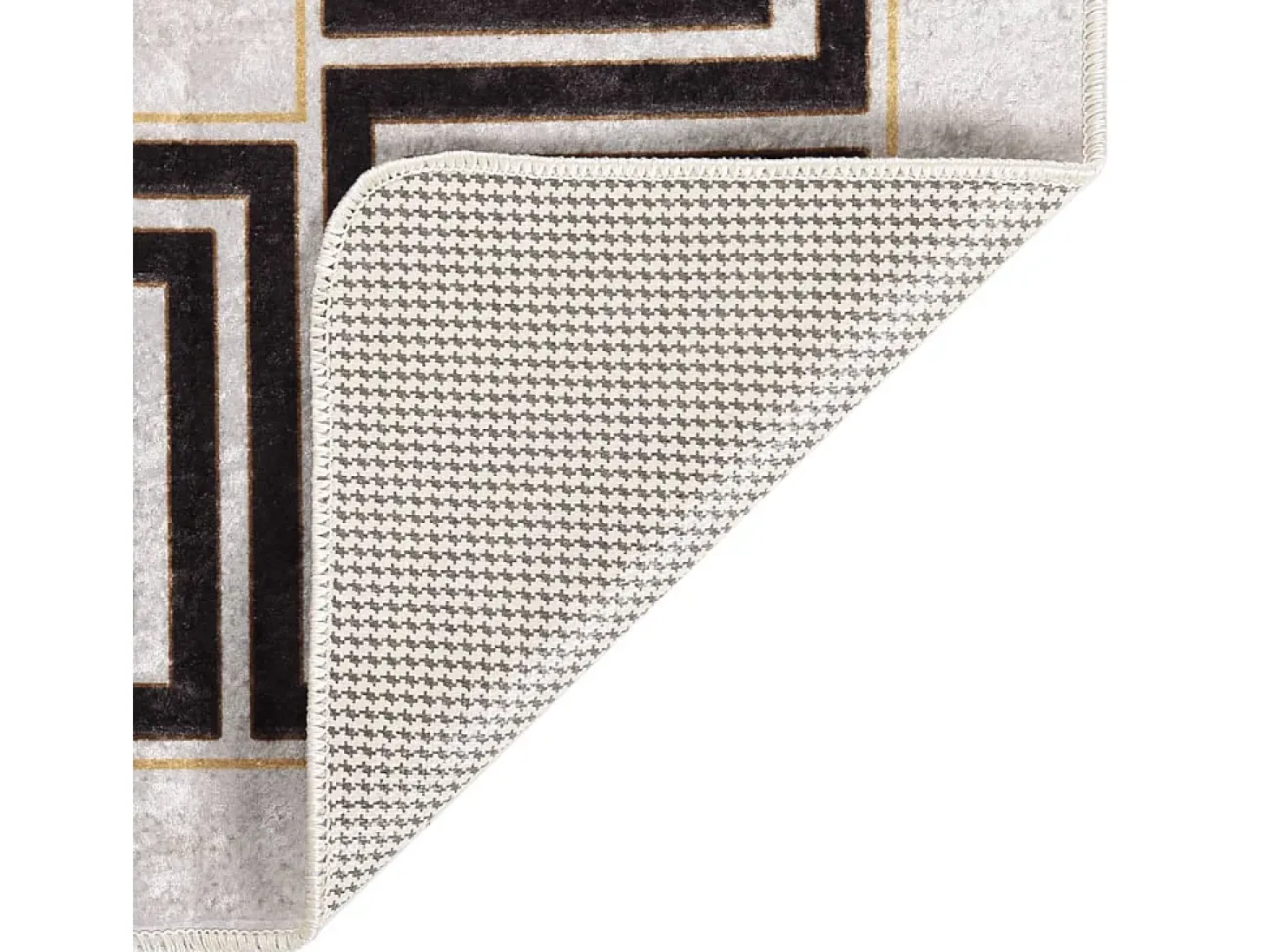 Alfombra lavable antideslizante beige claro 80x150 cm