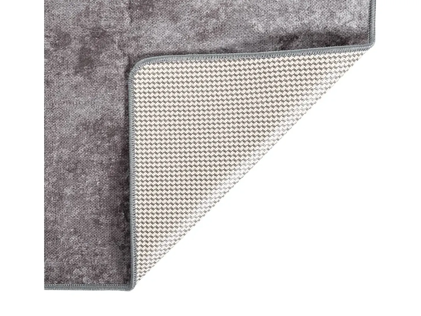 Alfombra lavable antideslizante gris 80x300 cm