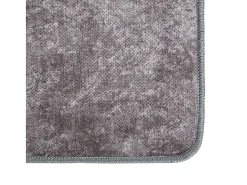 Alfombra lavable antideslizante gris 80x300 cm