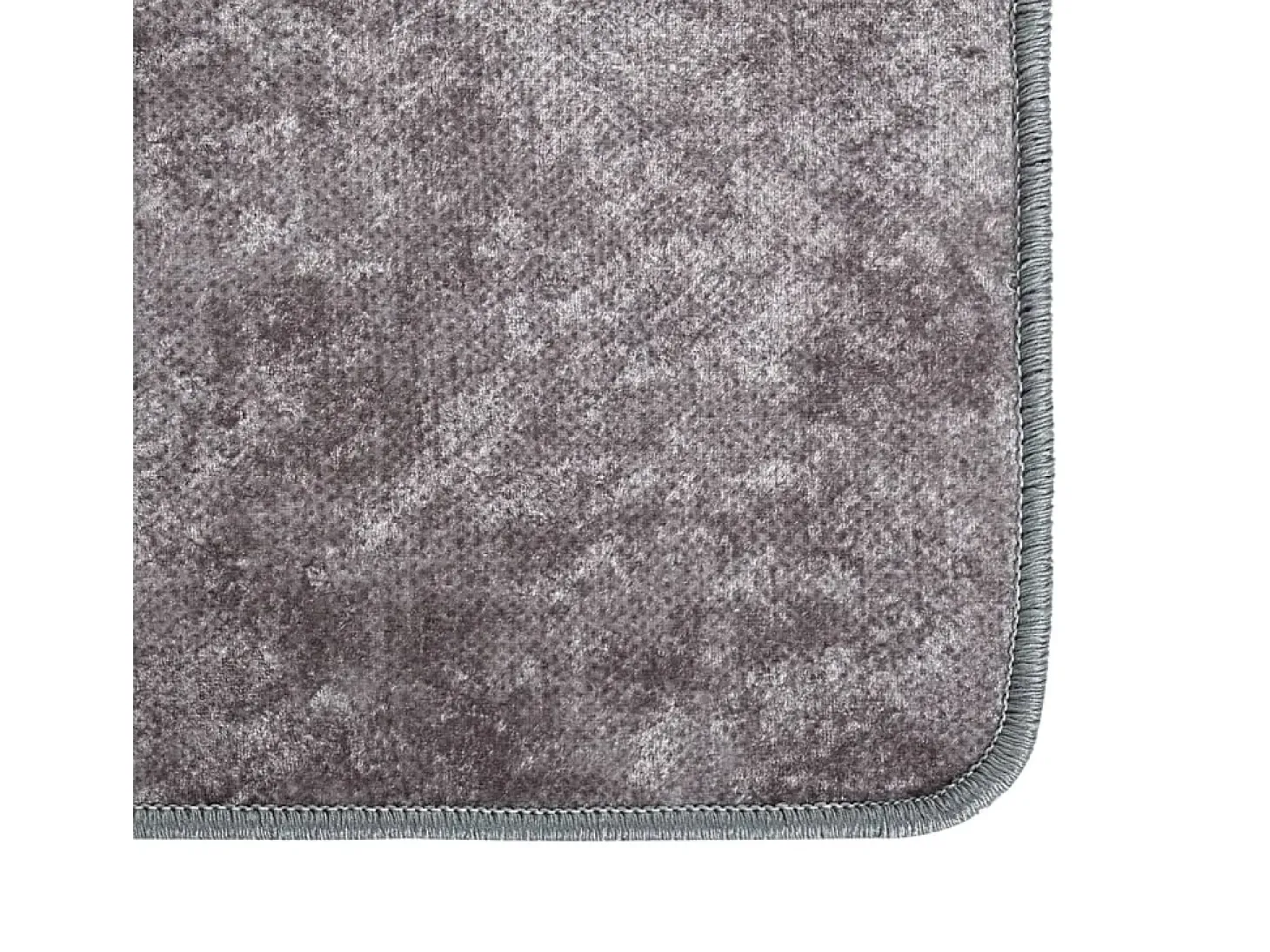 Alfombra lavable antideslizante gris 80x300 cm
