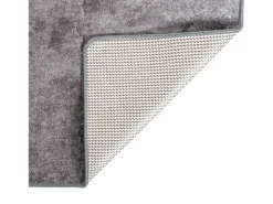 Alfombra lavable antideslizante gris 80x150 cm
