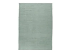 Alfombra lavable antideslizante - liso - verde - 140 x 200 cm - LOFT