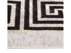 Alfombra lavable antideslizante beige claro 160x230 cm