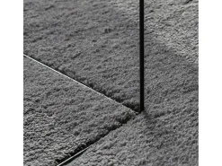 Alfombra lavable de pelo corto suave HUARTE antracita 200x280 cm