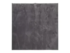 Alfombra lavable de pelo corto suave HUARTE antracita 160x160 cm