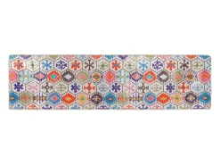 Alfombra lavable multicolor 80x300 cm antideslizante
