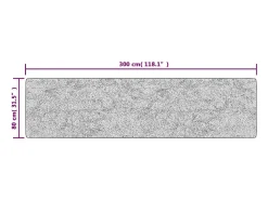 Alfombra lavable multicolor 80x300 cm antideslizante