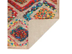Alfombra lavable multicolor 80x300 cm antideslizante