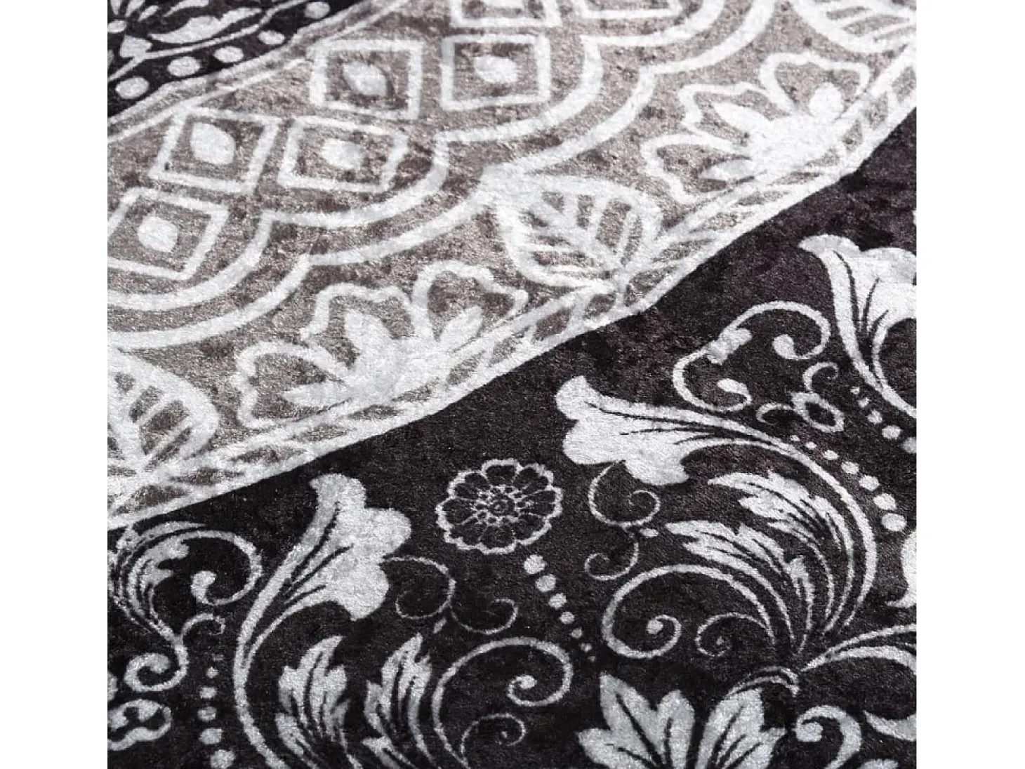 Alfombra lavable patchwork antideslizante multicolor 80x300 cm ES89674