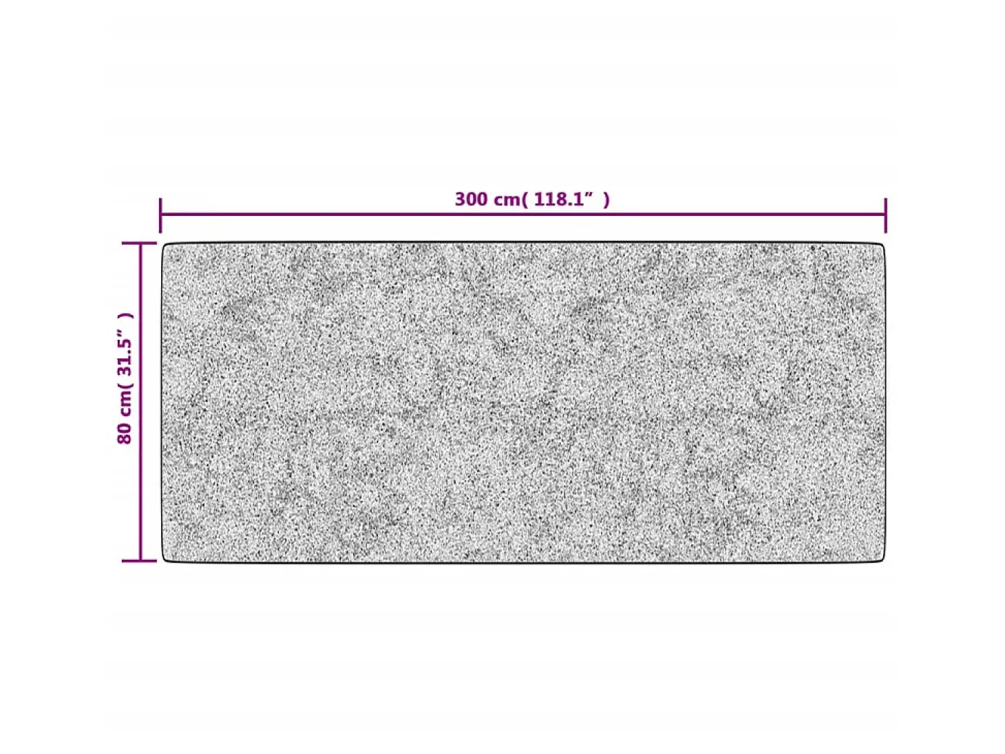 Alfombra lavable patchwork antideslizante multicolor 80x300 cm ES36917