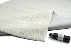 Alfombra Lima diseño moderno estilo uni resistente, crema, 80 x 150 cm