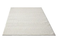 Alfombra Lima diseño moderno estilo uni resistente, crema, 160 x 230 cm