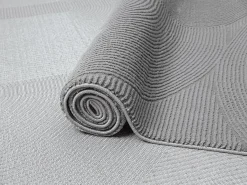 Alfombra Lima diseño salón estilo moderno arco, gris, 200 x 290 cm