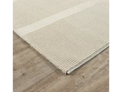 Alfombra Lima diseño salón estilo moderno arco, beige claro, 80 x 150 cm