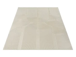 Alfombra Lima diseño salón estilo moderno arco, beige claro, 200 x 290 cm