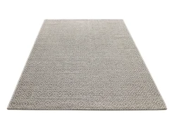 Alfombra Maldive Exterior Boho Diamante, Marrón, 80 x 250 cm