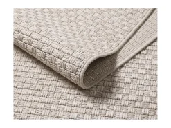 Alfombra Maldive Exterior Diseño Boho, Beige, 80 x 250 cm