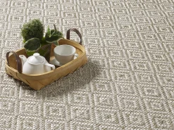 Alfombra Maldive Exterior Boho Diamante, Marrón, 160 x 230 cm