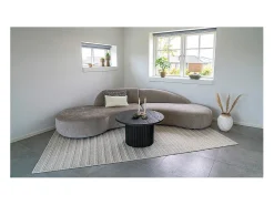 Alfombra marfil tejida a mano 160 x 230 cm