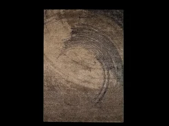 Alfombra Marla Diseño Abstracto Moderno, Marrón, 80x150 cm