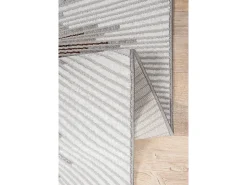 Alfombra Mila Brillante Diseño Abstracto, Gris, 80 x 300 cm
