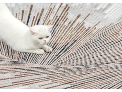 Alfombra Mila Brillante Diseño Abstracto, Gris, 140 x 200 cm