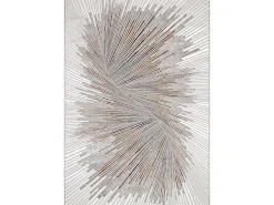 Alfombra Mila Brillante Diseño Abstracto, Gris, 120 x 170 cm