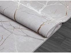 Alfombra Mila Brillante Naturaleza, Gris, 80 x 300 cm