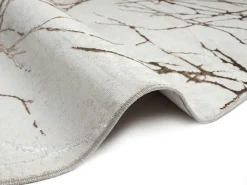 Alfombra Mila Brillante Naturaleza, Creme, 200 cm, redondo