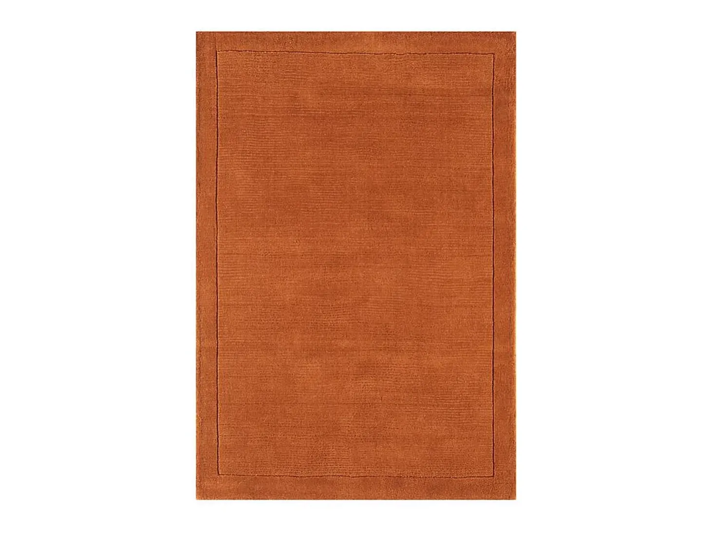 Alfombra moderna, tejida a mano 100% lana - 160x230cm - naranja - York