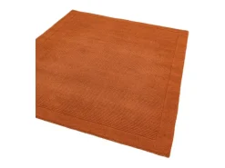 Alfombra moderna, tejida a mano 100% lana - 160x230cm - naranja - York