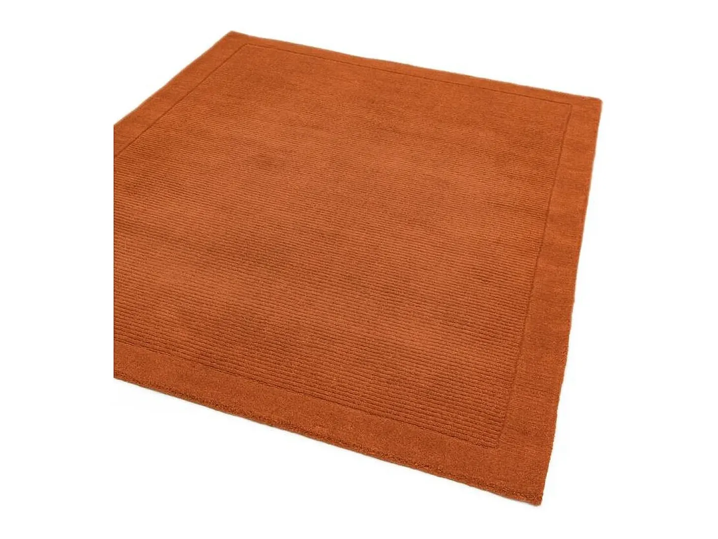 Alfombra moderna, tejida a mano 100% lana - 160x230cm - naranja - York