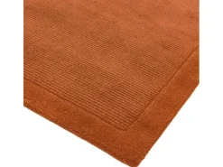 Alfombra moderna, tejida a mano 100% lana - 160x230cm - naranja - York