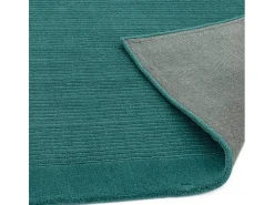 Alfombra moderna, tejida a mano 100% lana - 120x170cm - verde azulado - York